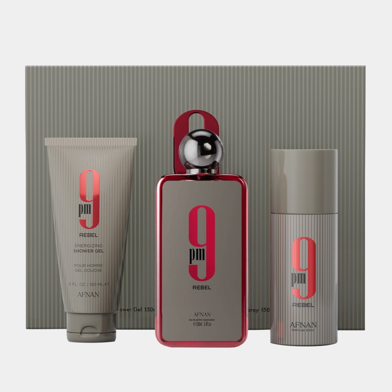 Afnan 9PM Rebel 3-piece gift set